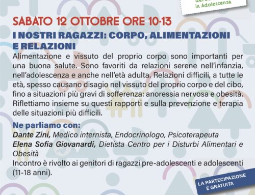 I NOSTRI RAGAZZI: CORPO, ALIMENTAZIONI E RELAZIONI.